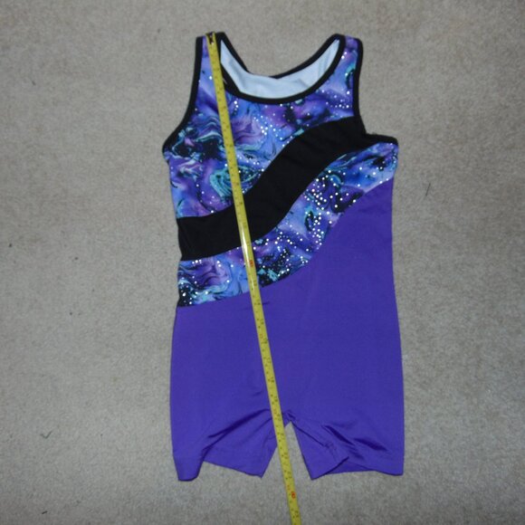 Danskin Now Purple Biketard M (7-8) - Picture 5 of 6